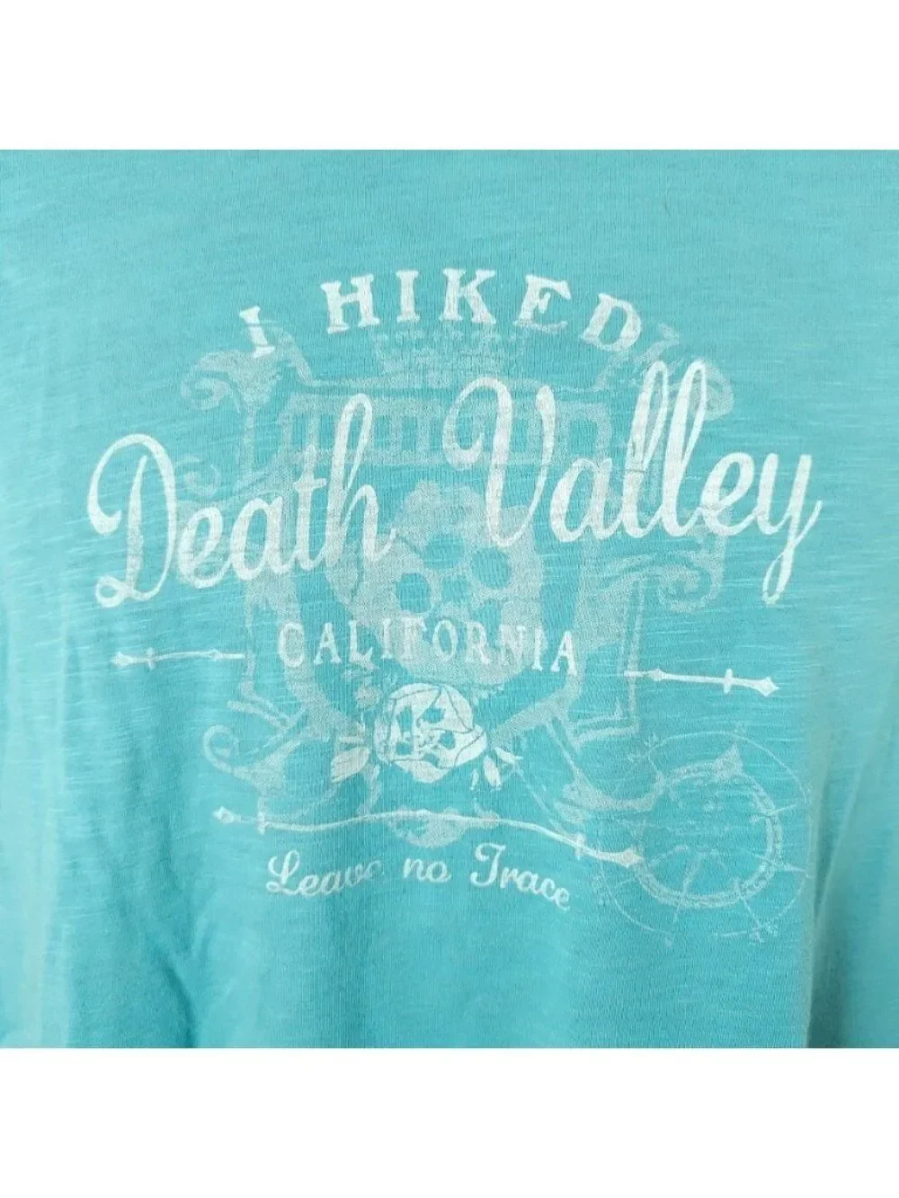 Death Valley T Shirt Womens Size 2XL Blue National Park Hiking Souvenir Tee